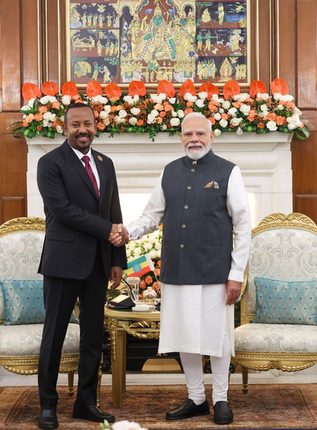 PM Modi, Ethiopian counterpart discuss ways to strengthen strategic partnership