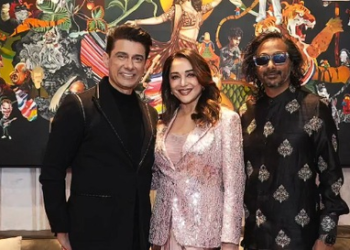 Madhuri Dixit shares glimpses of star-studded evening with Manish Malhotra, Shabana Azmi, Jackie Shroff and others