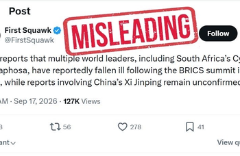 MEA Fact Check flags misleading posts claiming world leaders fell ill after BRICS Summit