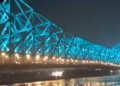 Bengal: Iconic Howrah Bridge illuminated with dynamic architectural lighting