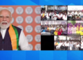 PM Modi interacts with Seva Yatris travelling from Vadnagar to Varanasi, says service should be primary duty