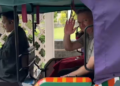 Australia’s Climate Change and Energy Minister Chris Bowen takes ride in e-rickshaw in New Delhi