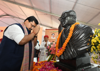 Nitin Nabin pays tribute to Deendayal Upadhyaya on 110th birth anniversary in Jaipur