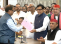 SP leaders Ram Gopal Yadav, Dhanraj Nathwani file nominations for Rajya Sabha from UP