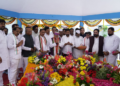 Telangana Governor, CM pay tributes to Mahatma Gandhi at Bapu Ghat in Hyderabad