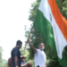 Rahul Gandhi climbs barricade, waves Tricolour during protest against CEC