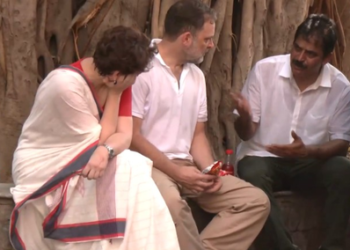 INDIA bloc MPs stage sit-in metres away from ECI office; Rahul, Priyanka enter Akashvani Bhawan