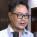 Rahul Gandhi should learn selfless service from PM Modi: Kiren Rijiju slams protest against CEC