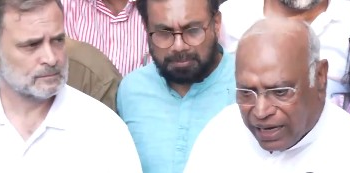 Going to Jantar Mantar, will keep fighting irrespective of FIRs, announce Kharge, Rahul Gandhi