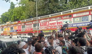 Man thrashed during Oppn protest; BJP says ‘anarchist’ Congress workers