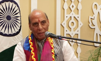 Nation’s true strength is when you possess missiles and also maintain propriety: Rajnath Singh
