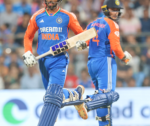 Asian Games: Abhishek and Tilak’s record fifties guide India to 211/6 against Pakistan in cricket final
